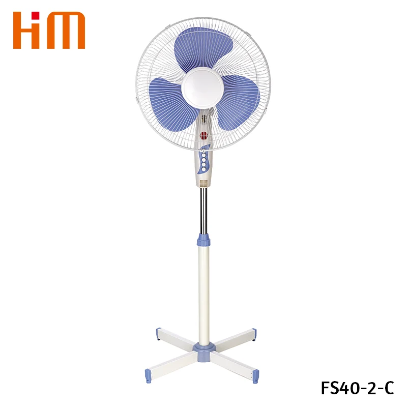 Base cruzada de ventilador de pedestal de 16 polegadas