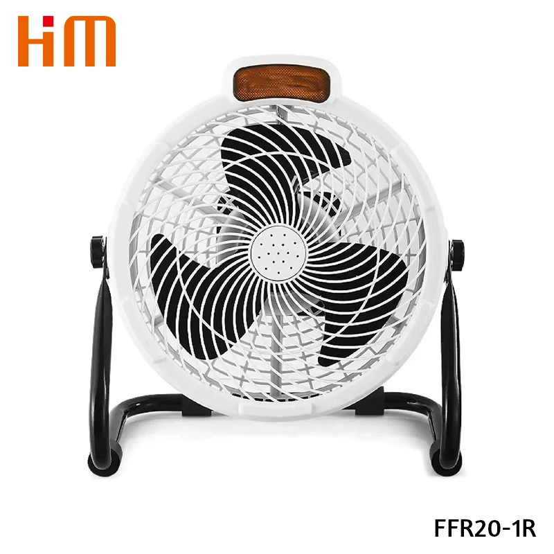 Ventilador recarregável de 8 polegadas com luz LED